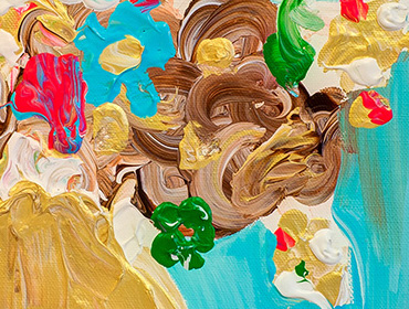 Geburtstagstrauß | 40 cm x 40 cm | 2014 | Alona Harpaz